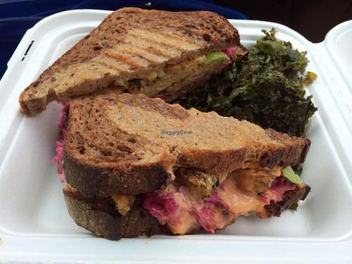 Vegan Ruben (they have a vegan and a non-vegan so be sure to ask girls the vegan one!) at Daily Green in Gainesville