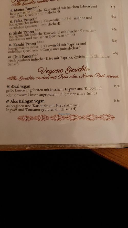 vegan at The Red Fort in Burgwedel