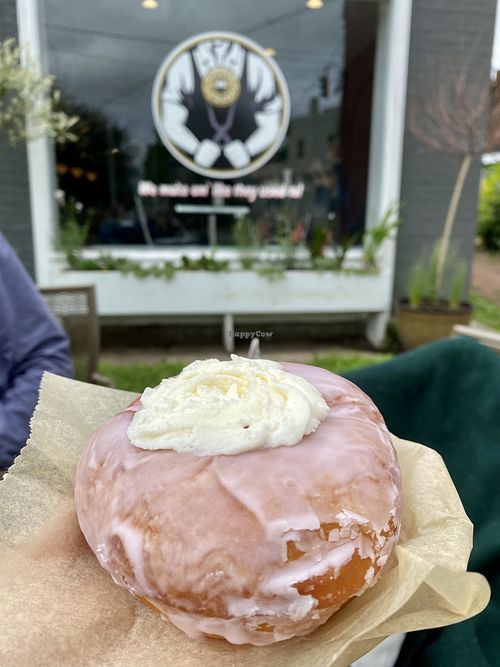 Rosewater donut  at Glory Doughnuts & Diner in Frederick