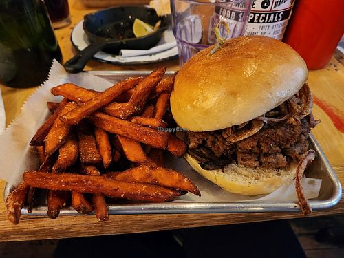 Vegan burger at The Grey Dog - Nolita in New York City