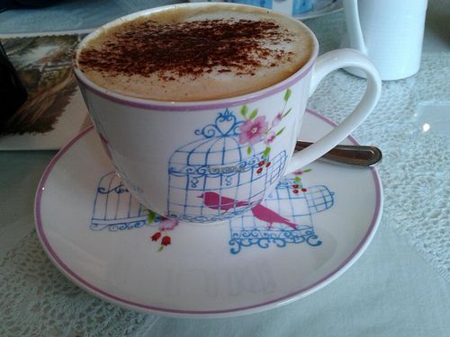 Vegan cappuccino at The Lighthouse Cafe in Galway