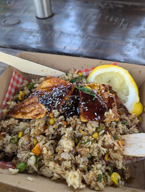 Nasi goreng with tofu instead of egg at Punch The Ploughman in Nowra