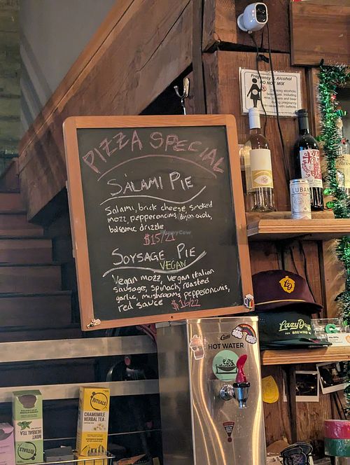 Specials option includes vegan at Lazy Days Brewing Co in Portland