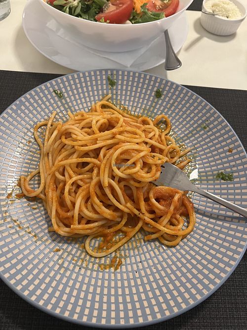 Spaghetti pomodoro  at Mani in Pasta in Benidorm