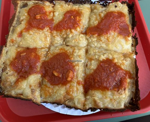 Vegan cheese and tomato   at Kwadratowy Pies in Warsaw