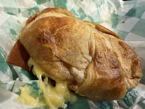 breakfast croissant  at My Mama's Vegan 2 in Baltimore