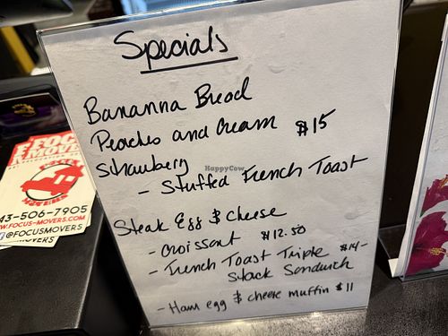 specials  at My Mama's Vegan 2 in Baltimore