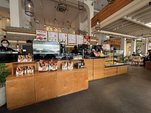 Inside the cafe  at The Coffee House in Vung Tau