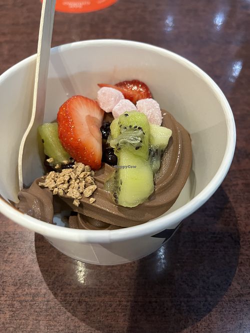 Have a hard time not going the chocolate base   at Yo-Chi  in Upper Mount Gravatt