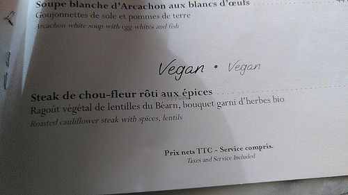 Le chou fleur rôti at Hôtel Ha(a)ïtza in La Teste-de-buch