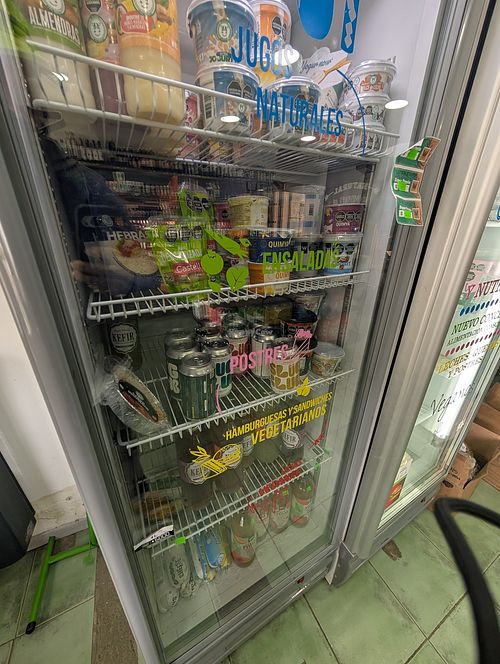 Vegan fridge at Vitalcer - Esquel  in Esquel