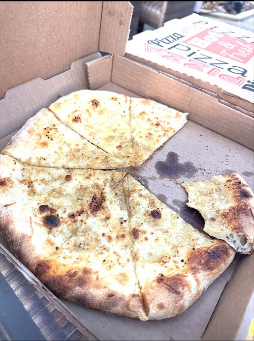 Don’t stand so close to me. Not my fav  at Back Porch Pizza Bar in Mount Dora