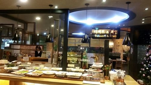 restaurant interior - desserts and fruits  at Garobee Well Being Buffet in Jeonju