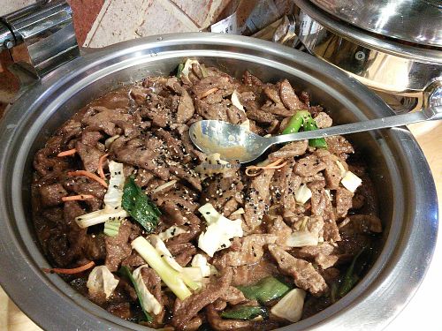 bulgogi soy meat at Garobee Well Being Buffet in Jeonju