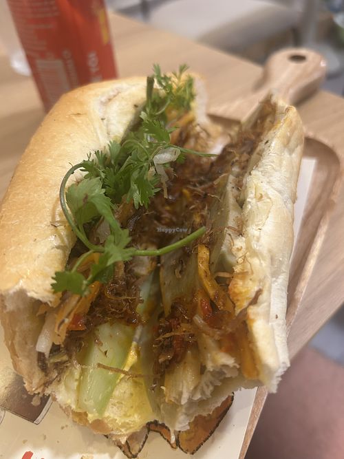 Bahn mi  at The Bahn Mi Station in Hanoi