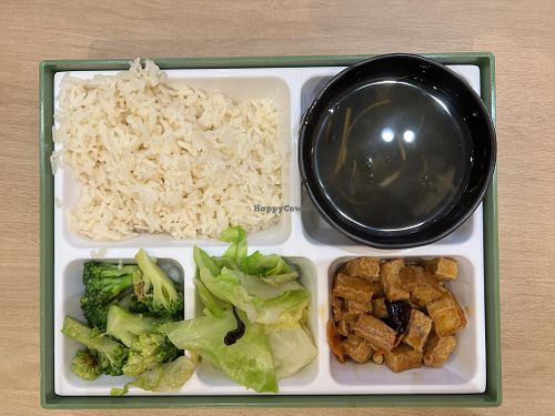 Tofu with sesame rice bento $8.50  at Greendot 绿一点 - Bedok Mall in East Singapore
