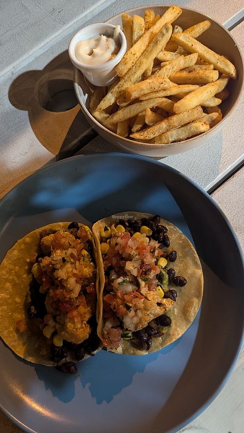 Vegetariano tacos $17.00: delicious, very nicely cooked at Hotel Mexico in Yarraville