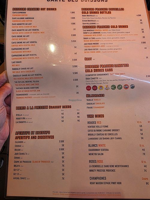 Menu April 2025 at Mercifab in Saint-ouen-sur-seine