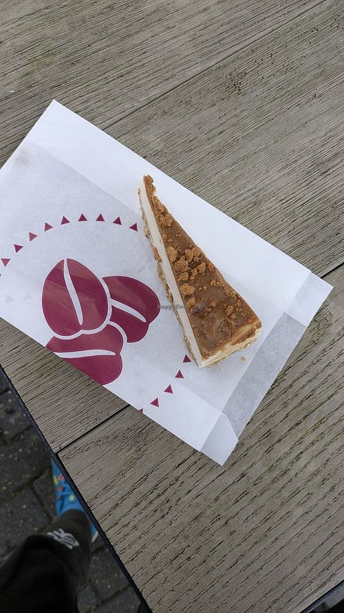 Biscoff cheezecake at Costa Coffee in Stonehouse