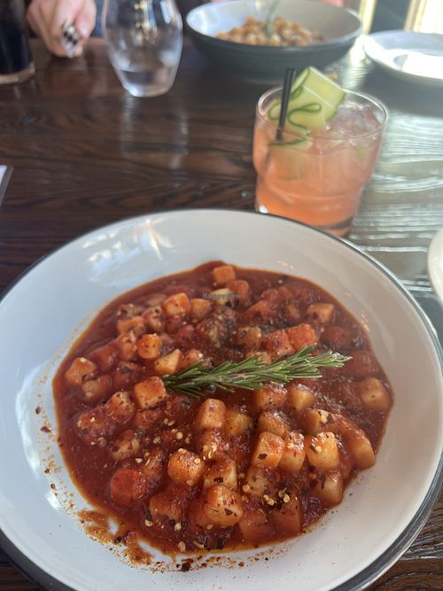 Vegan and gluten free gnocchi   at Rosmarino in Newberg