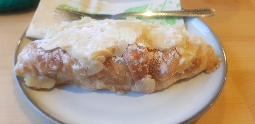 Almond croissant at Lui's By The Park in Tynemouth