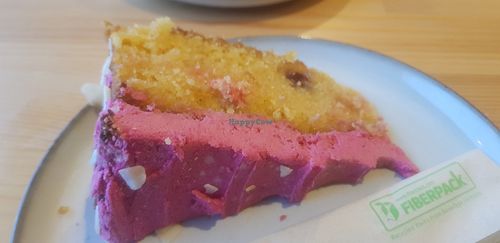 Pineapple and cherry cake at Lui's By The Park in Tynemouth