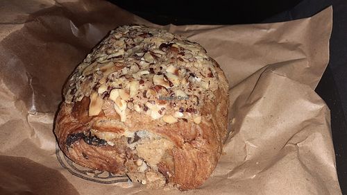 Hazelnut pain au chocolat #Veganuary at Lui's By The Park in Tynemouth