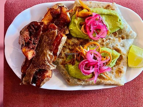 Vegan crunch wrap at HIGH DIVE in Margate