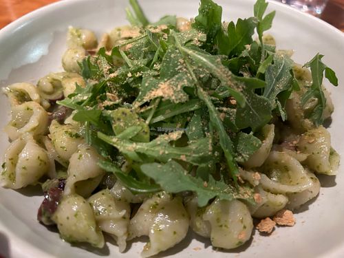 Kale and spinach pesto pasta  at 1154 Pastaria in Wellington