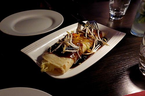 Lumpiang Sariwa (better share, it is a lot ;)) at Larry's Bar & Restaurant in Luebeck