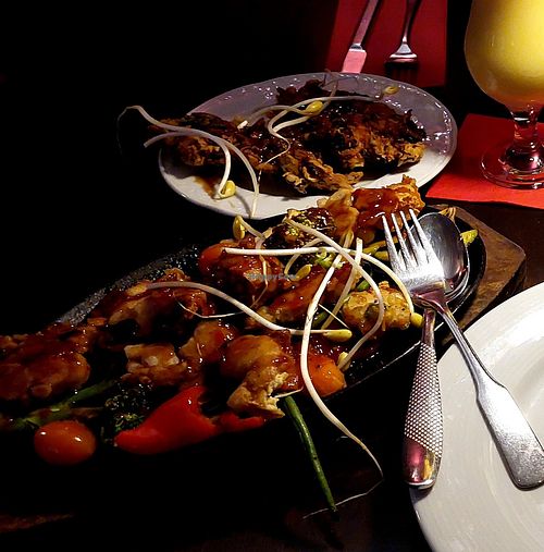 Rebosado Tofu and Ukoy at Larry's Bar & Restaurant in Luebeck