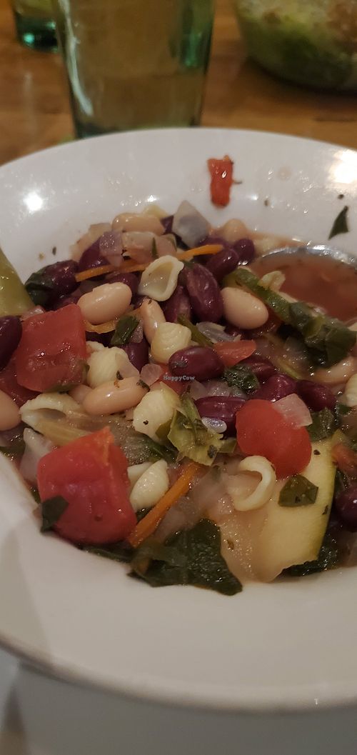 Delicious Hearty Minestrone that's Vegan! at Olive Garden in Highland