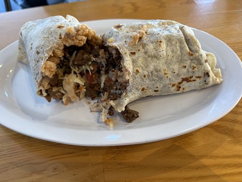 Vegan asada burrito   at BZ Taco in Redlands