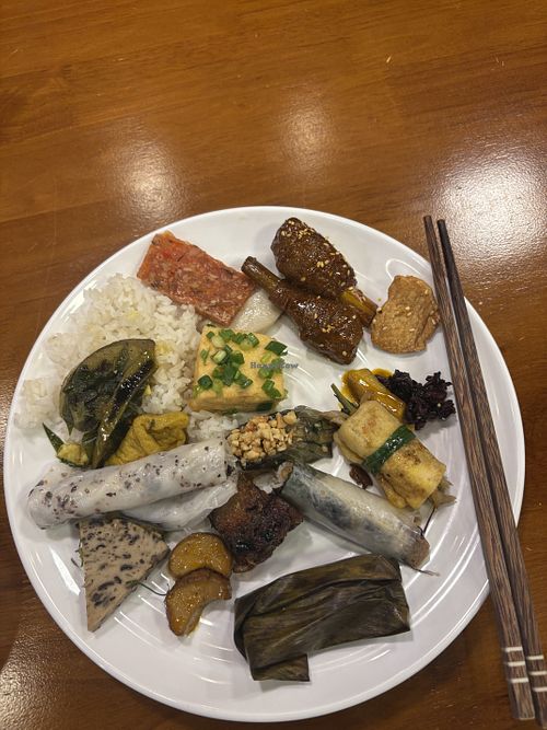 An assortment of everything   at Nhà Hàng Buffet Chay An Lac in Hanoi