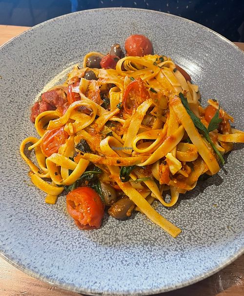 Tagliatelle Al Pomodoro #Veganuary at Shanikas - Berwick in Berwick