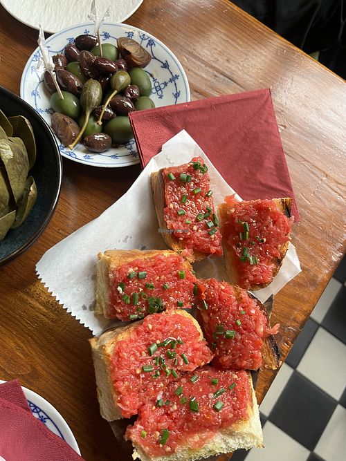 Pan con Tomate und Oliven (beides vegan)  at Stadtschenke Saarbrücken in Saarbrucken