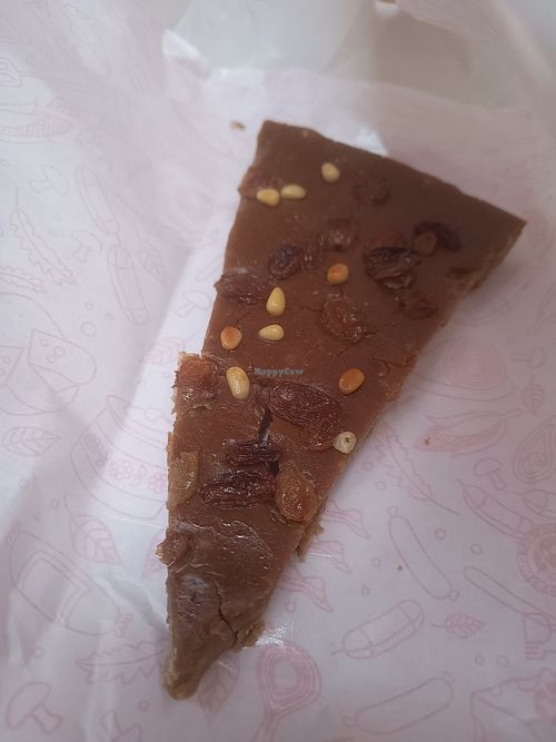 Castagnaccio at Trattoria Sciamadda in Genoa