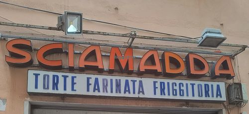 Shopfront at Trattoria Sciamadda in Genoa