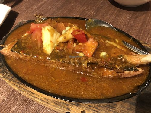 Assam hot plate  at Zhenyi Veggie Place 真一素食坊 in Northeast Singapore