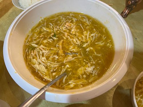 Reunion set - pumpkin sharks fin soup - average  at Zhenyi Veggie Place 真一素食坊 in Northeast Singapore