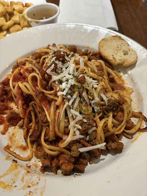 Vegan Plant Based Sausage Pasta  at Windy City Pizza in Breckenridge