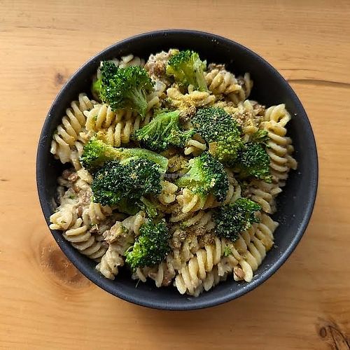 Lentil Broccoli Tahini Pasta at Mâche Dining in Strathroy