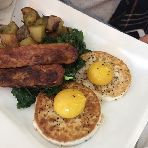 vegan eggs! at Doug McNish Public Kitchen in Toronto