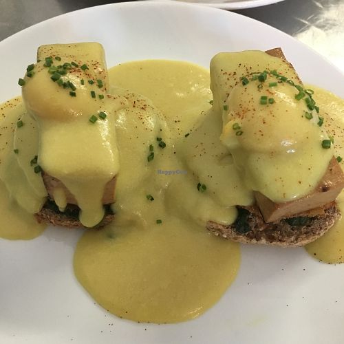 Vegan Benedict at Doug McNish Public Kitchen in Toronto
