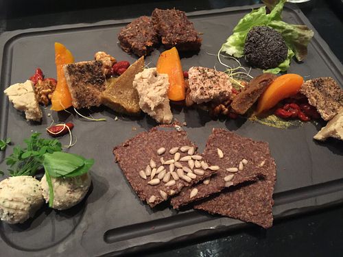 Homemade nut cheese plate from 42 Degres at 42 Degrés in Paris