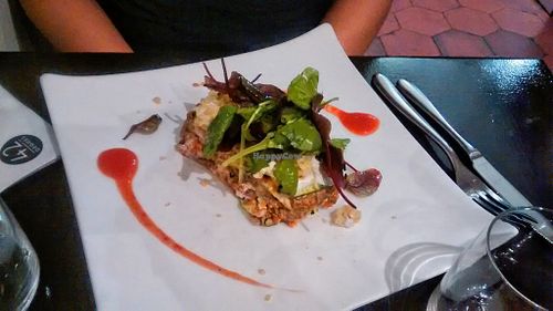 Raw lasagna at 42 Degrés in Paris