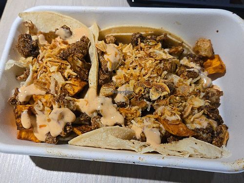 sweet potato tacos at AUS - The Peached Tortilla - G16 in Austin