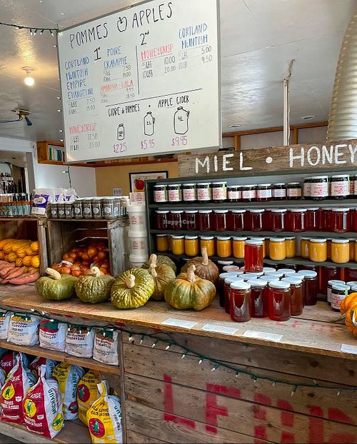 Store interior (produce/products change)  at La Fleur Du Pommier Ltee in Cocagne