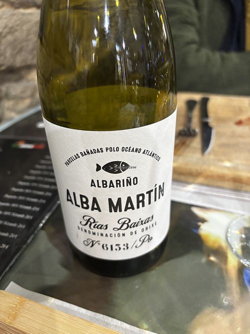 Vegan Albariño-blooming lovely  at Restaurante Matías Locanda in Sarria