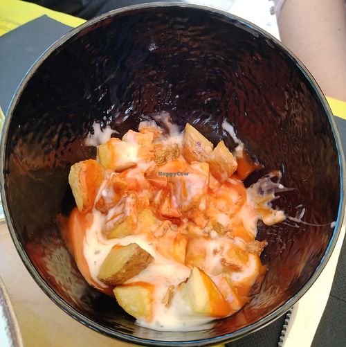 Patatas bravas at Gastrobar La Fábrica Brew Pub in Cartagena